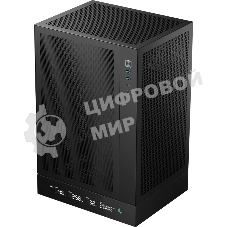 Компьютерный корпус Deepcool CH170 DIGITAL черный без БП mini-ITX 1x120мм 1xUSB 2.0 1xUSB 3.0 audio bott PSU