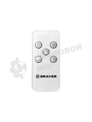 Колонный вентилятор BRAYER BR4957, эл.упр.,пульт ДУ,вращение,мощ-ть60Вт, LED дисплей, 3 скор.Таймер