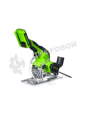 Циркулярная пила аккумуляторная GreenWorks G24MCS 24В, бесщеточная, без АКБ и ЗУ (1501207)