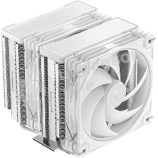 Кулер для процессора DEEPCOOL AG620 G2 WH LGA1954/1851/1700/AM5/AM4 (9шт/кор, TDP 270W, PWM, DUAL Black Fan 120mm, 6 тепл. трубок, белый) RET