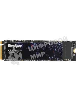 Накопитель SSD KingSpec NE-256, 256Gb, M.2 2280, PCIe 3.0 x4, NVMe, R/W 2000/1300