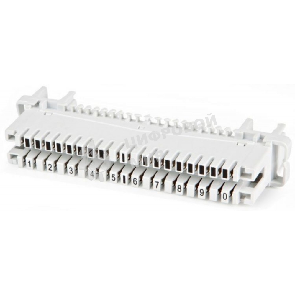 Плинт размыкаемый LSA Profil, Eco, 10 пар, маркировка от 1 до 0