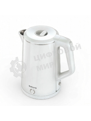 Чайник электрический Sakura SA-2150W 1.8 л, двойной корпус,бел