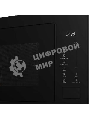 Встраиваемая микроволновая печь MONSHER, ВхШхГ 385х595х367, объем 25 л, мощность 850 Вт, 5 уровней мощности, гриль, 8 автоматических программ, размораживание, сенсорное управление, цвет черный