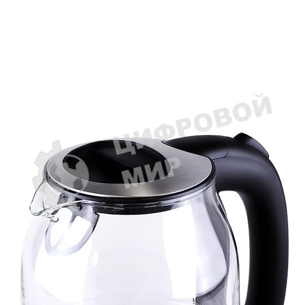 Чайник электрический BQ KT1833G черный/стальной, 2200 Вт, 1.7 л