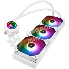 Система жидкостного охлаждения Thermalright Core Vision 360 (360mm, LED, White, ARGB/Fans: 3x120mm, 72.37CFM, 27.7dBA, 2000RPM/Pump height 66mm, Rad thickness 27mm/S: 1700, 1200, 1851, 115X, 2011, 2066, AM5, AM4)