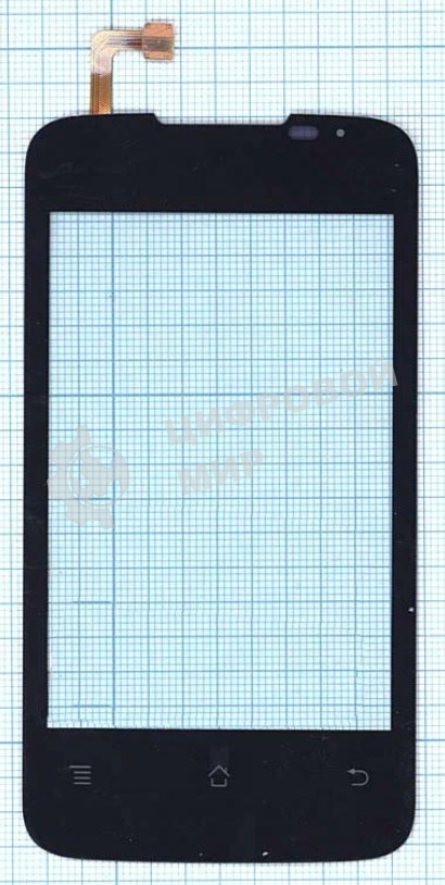 Сенсорное стекло (тачскрин) для Huawei HX035579A_VO W1447, черное