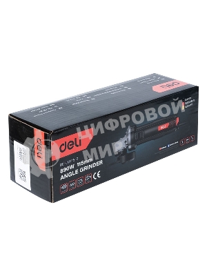 Угловая шлифовальная машина Deli DE-JM115-2E (890Вт, 115мм, 12000об/мин, картон)