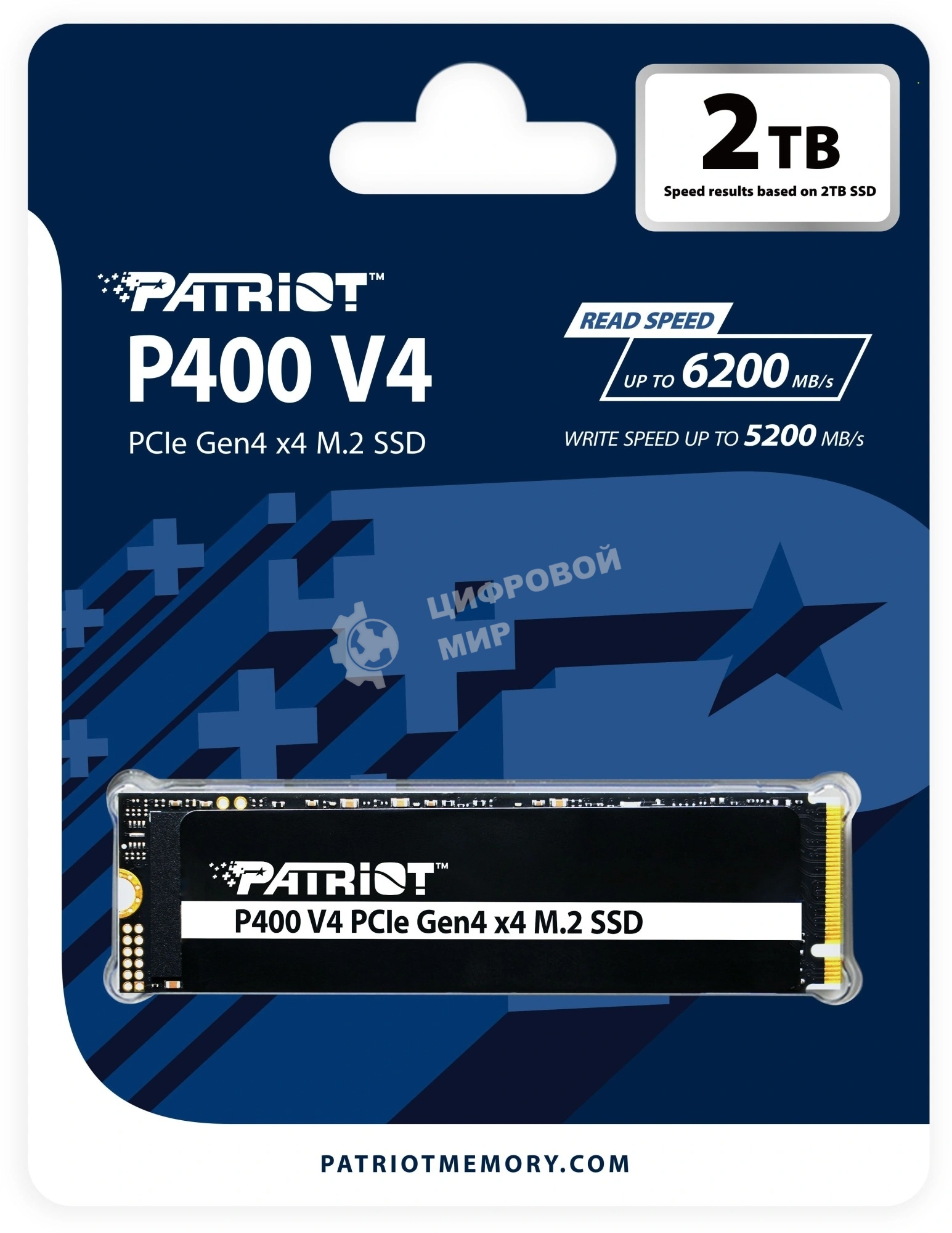 Накопитель SSD Patriot M.2 2280 2Tb P400VP2TbM28H