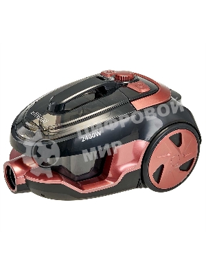 Пылесос Delta LUX DE-3501 черный/терракотовый, 400/2400 Вт, уборка сухая, пылесборник контейнер 2,5 л
