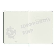 Блокнот MOLESKINE Classic, 192стр, в клеточку, твердая обложка, зеленый qp091k15