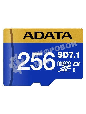 Флеш карта SD 256Gb ADATA Premier Extreme SDXC Class 10 UHS-I U3 V30S 800/700 MB/s (UD256GEX3L1-C)