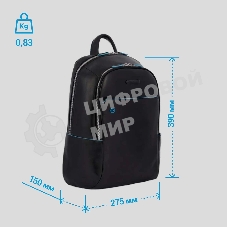 Рюкзак для ноутбука Piquadro Blue Square CA3214B2/N черный натур.кожа