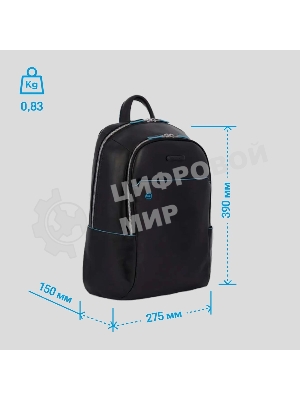 Рюкзак для ноутбука Piquadro Blue Square CA3214B2/N черный натур.кожа