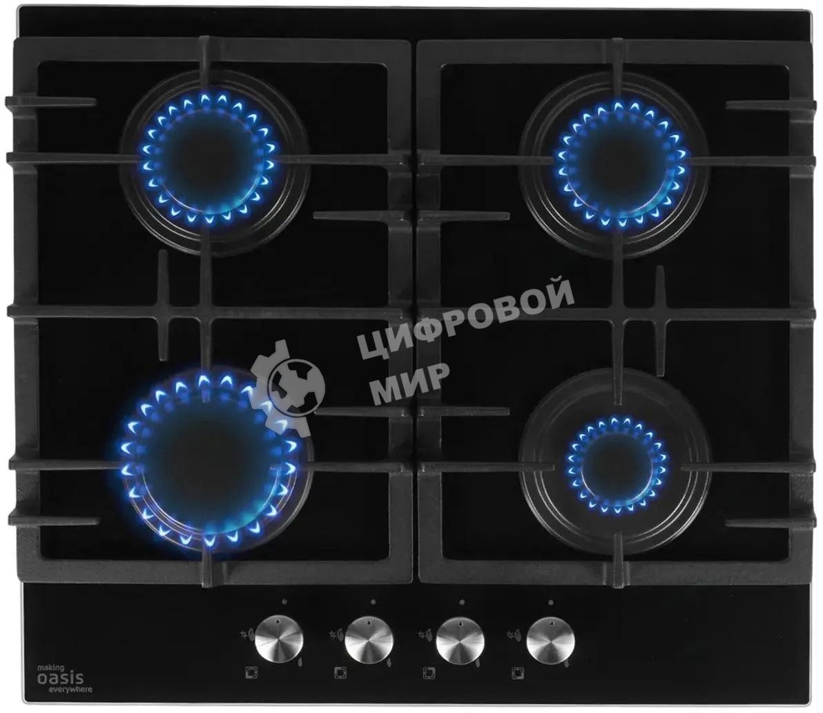 Газовая варочная поверхность Oasis P-GEB черный