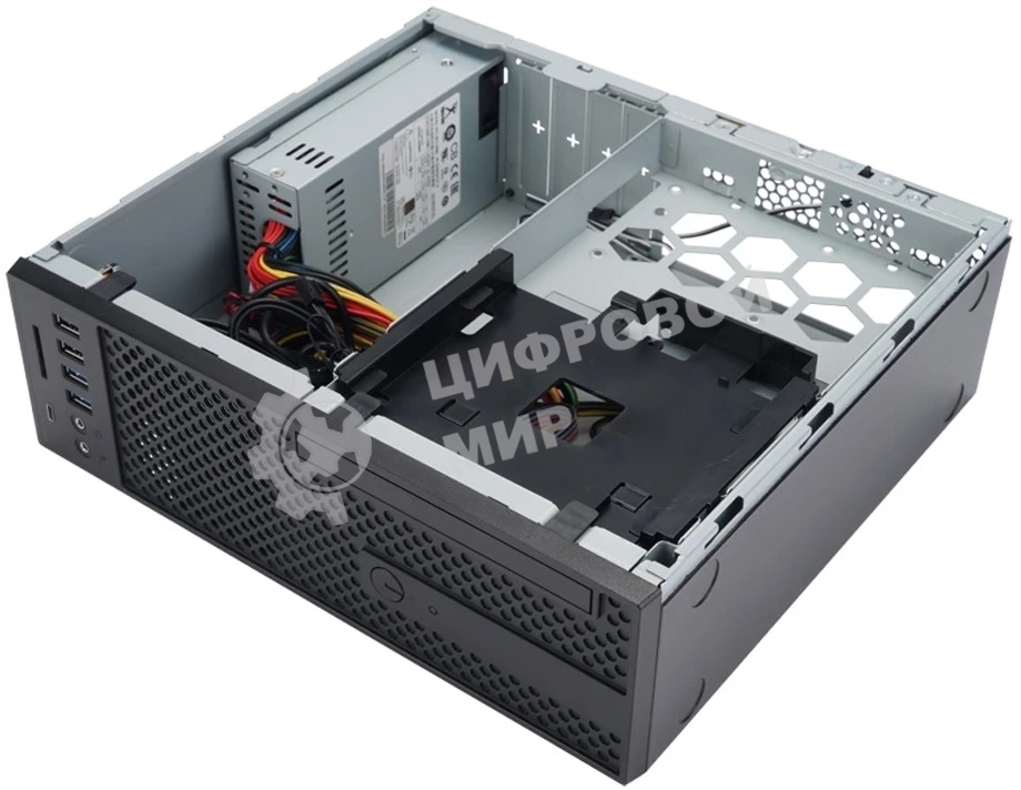 Компьютерный корпус Slim Desktop INWIN CJ708BL IP-S265AU7-2 80plus Bronze, U3*2+U2*2+A(HD)+TYPE 3.1C + FAN 80*15мм + intrusion switch INWIN Slim Case