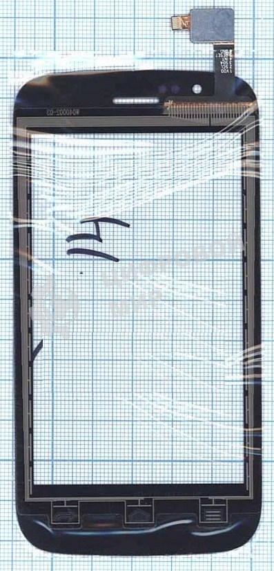 Сенсорное стекло (тачскрин) для Explay A400, черное