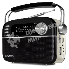 Радиоприемник белый SVEN SRP-505 (4 Вт, FM/AM/SW, USB, SD/microSD, Bluetooth, 1200 мАч)