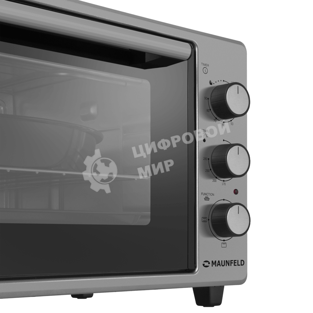 Мини-печь Maunfeld MMO-373MGR01 серый, 37 л, 1400 Вт