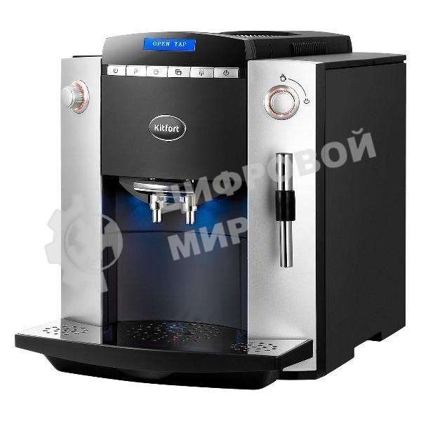Кофемашина Kitfort КТ-7320 1400Вт серебристый/черный