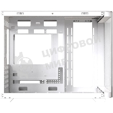 Компьютерный корпус AeroCool/Formula Crystal U2M Floe белый без БП mATX 1xUSB 3.0 audio bott PSU