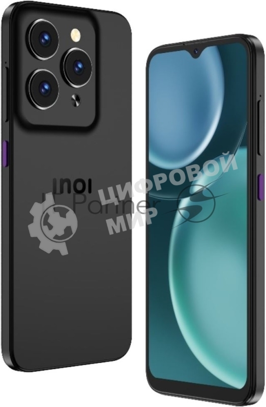 Смартфон INOI Note 15 6+10*/256GB, Titanium черный