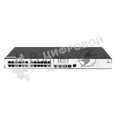 Коммутатор SNR SNR-S2982G-24T-POE, 24×1 Гбит/с PoE + 4×1 Гбит/с SFP, управляемый