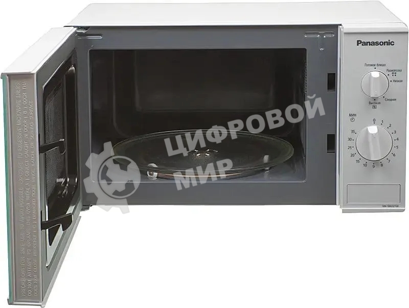 Микроволновая печь Panasonic NN-SM221WZPE белый, 20 л, 800 Вт, переключатели - поворотный механизм