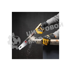 Ножовка по дереву Denzel 400 мм, 9 TPI, зуб 3D, двухкомпонентная рукоятка