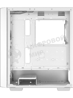 Компьютерный корпус Deepcool CC560 MESH V2 WH без БП, боковое окно (закаленное стекло), 3x120мм ARGb LED вентилятор спереди и 1x120мм ARGb LED вентилятор сзади, белый, ATX