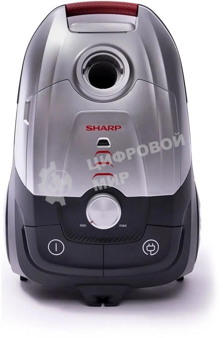 Пылесос Sharp ECJB19RS серебристый, 350/1900 Вт, уборка сухая, пылесборник мешок 2.3 л