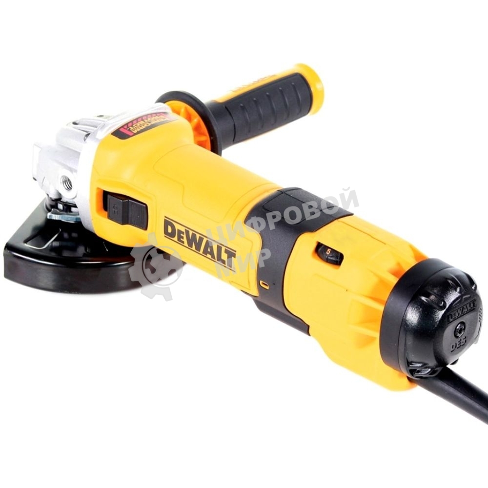 Угловая шлифовальная машина DeWalt DWE4257-QS 1500Вт 10000об/мин рез.шпин.:M14 d=125мм