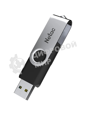 Флешка USB Netac U505 (NT03U505N-032G-32BK), 32Gb, USB 3.0, R/W 110/45, черный/серебристый