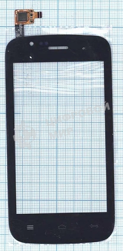 Сенсорное стекло (тачскрин) для Explay A400, черное