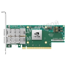 Сетевая карта Infiniband/ Nvidia ConnectX-6 DE InfiniBand adapter, HDR, single-port QSFP56, PCIe 4 .0 x16, No Crypto, Tall Bracket