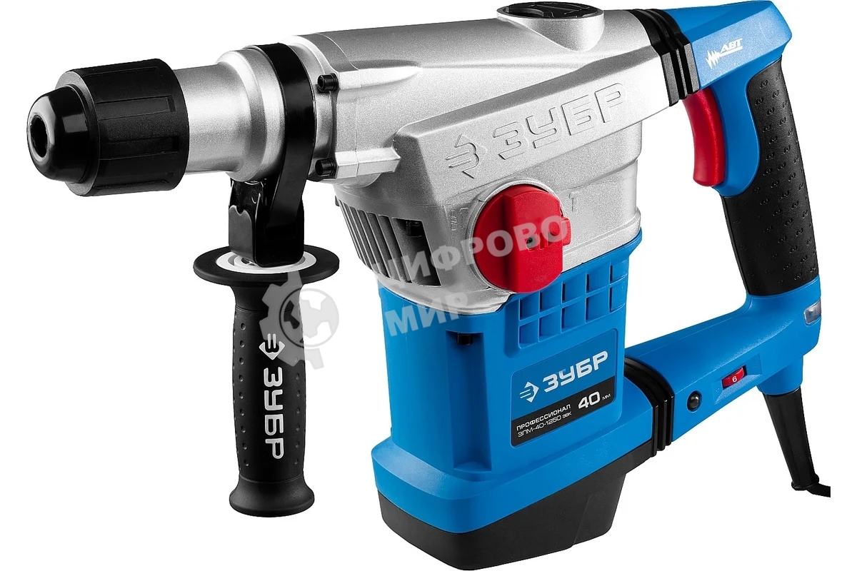 Перфоратор ЗУБР ЗПМ-40-1250 ЭВК ПерфораторSDS-Max