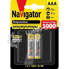 Аккумулятор Navigator NHR-1000-HR03-BP2