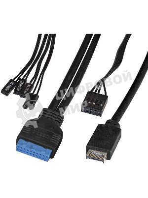 Компьютерный корпус Miditower ExeGate XP-332UC-UNS350 (ATX, БП UNS350 с вент. 12см, 2хUSB 3.0/1хTypeC, аудио, черный)