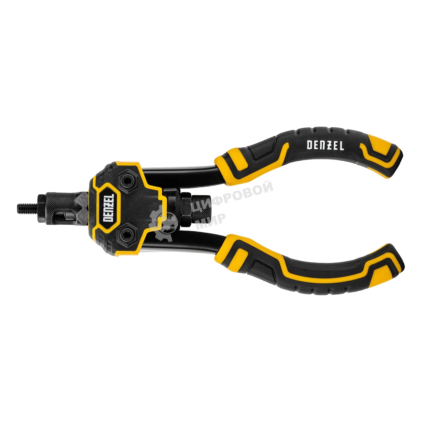 Заклепочник Denzel для резьбовых заклепок, двуручный, заклепки М3, М4, М5, М6, М8, М10, M12