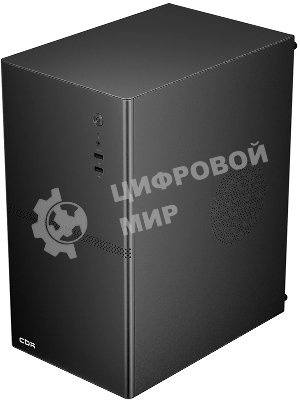 Компьютерный корпус CBR mATX Minitower V861, без БП, 2хUSB 2.0, HD Audio+Mic, черный PCC-MATX-V861-WPSU