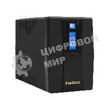 Источник бесперебойного питания ExeGate Power Smart ULB-850.LCD.AVR.EURO.RJ 850VA/480W, LCD, AVR, 2 евророзетки, RJ45/11, черный