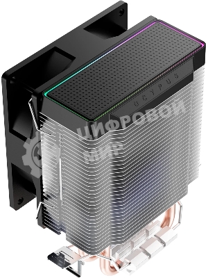 Кулер для процессора Ocypus Gamma A20 BK ARGB, 92mm FARGB FAN, Top FARGB Panel, 2 HEAT PIPES, 3-PIN, 1900 RPM, 21DBA, HYDRO BEARING, LGA115X/1200/1700/18XX, AM4/AM5