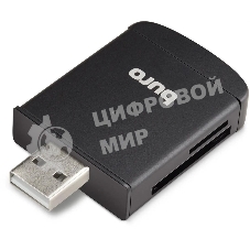 Кард-ридер Buro BU-CR-3103/черный/MMC/MS/MS Duo/MS Micro M2/MS Pro/RS-MMC/SD/SDHC/TF/mini-SD/USB 2.0/пластик