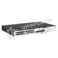 Коммутатор SNR SNR-S2982G-24T-POE, 24×1 Гбит/с PoE + 4×1 Гбит/с SFP, управляемый