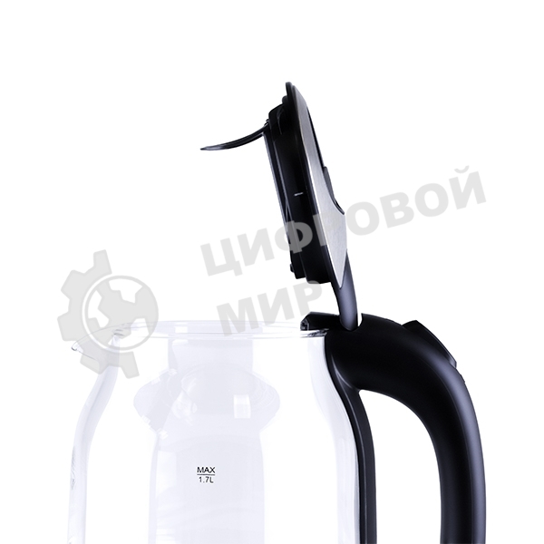 Чайник электрический BQ KT1833G черный/стальной, 2200 Вт, 1.7 л