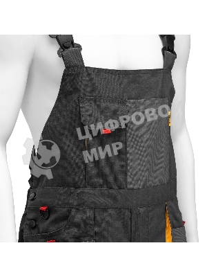 Полукомбинезон профессиональный рабочий Denzel 65% полиэстер 35% хлопок, XXL