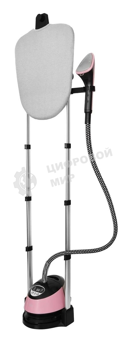 Отпариватель Hyundai H-US02543 розовый/черный, 1800 Вт, 40 г/мин, 1.35 л