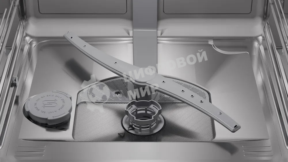 Встраиваемая посудомоечная машина Bosch SMD6ECX12E 60см., SilencePlus; Класс A-A-A; загрузка на 14 комплектов посуды, сенсорное управление, 8 программ, 59.8x55x81.5-87.5 см,сушка: с открыванием дверцы/с теплообменником, индикация на полу: проекция дисплея