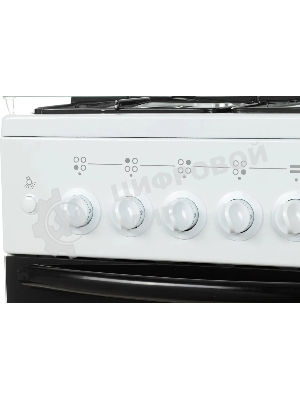 Плита газовая Лысьва ГП 400 МС СТ-2у белый, стеклянная крышка, конфорок 4 газовых, духовка 57 л, 50 см x 84 см x 60 см