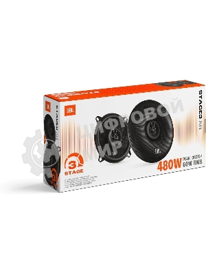 Колонки автомобильные JBL Stage3 58 480Вт 89дБ 3Ом 13см (5дюйм) (ком.:2кол.) коаксиальные двухполосные